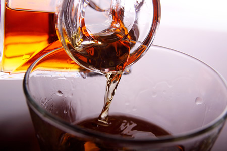 Scotch in a decanter